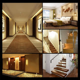 Night Foyer Intelligent Lamp PIR Motion Detector Sensor COB LED Stair Light Recessed Step Ladder Kitchen Foyer Wall Footlight
