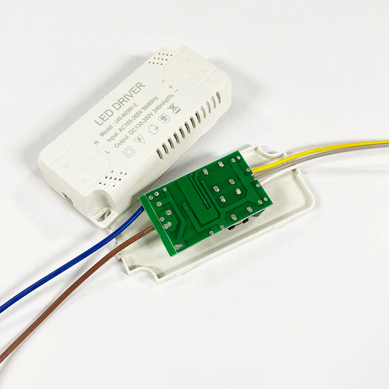 LED Driver Lights Transfermer (40-60W)*2 for Double Color Ceiling Lamps Two Channel Output DC130-200V 240mA,Input AC165-265