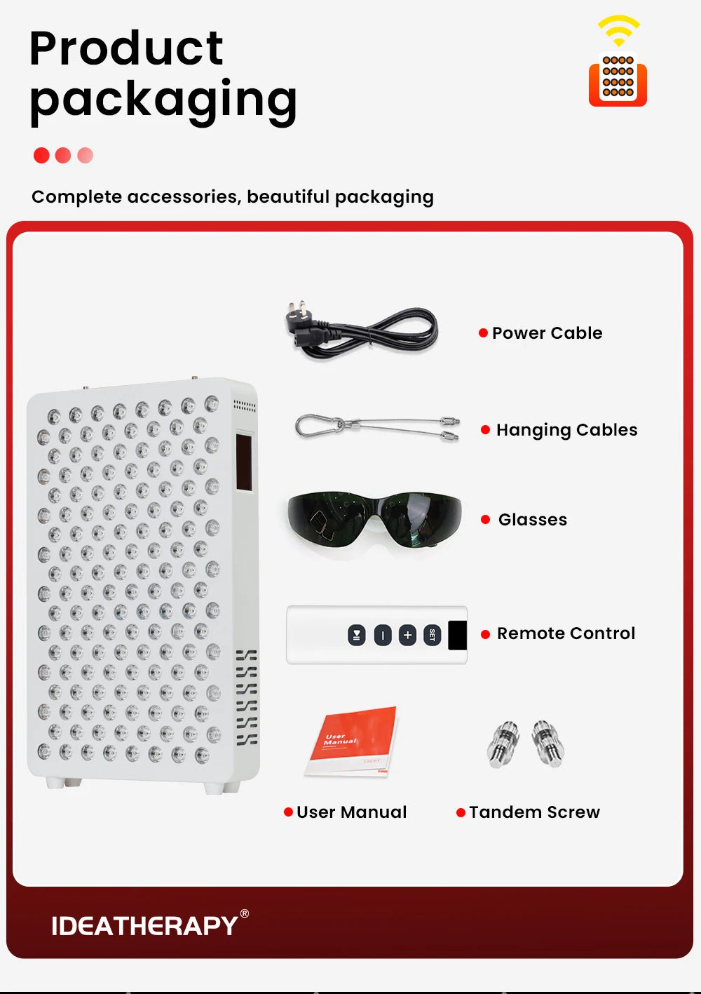 Red Light Therapy RLPRO200MAX Physical Therapy Full Body 480,590,630,660, 670, 810, 830, 850,1060 Red Light Therapy Panel