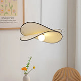 Wabi Sabi Dining table Pendant Lamp Bedroom Living Room Restaurant Shop Creative Fabric Design Pendant light Led Art Chandelier