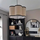Nordic Fabric Pendant Lights Hotel Restaurant Shop Hall Art Cloth Chandelier Living Room LED Lights for Home Decor Fixtures