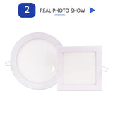 85MM to 290MM LED Downlight  24W 18W 12W 9W 6W 3W AC110V 220V Ultra thin led ceiling recessed grid downlight slim round/square panel light