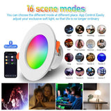 LED Downlight 110/220V Dimmable Spot Light Recessed Round Light Smart Home Luminaire Bluetooth Lamp Work With Alexa Google Home