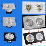 Anti-Glare Recessed Dimmable LED Downlight 9W12W15W18W24W30W COB Ceiling Lamps Spot Light Epistar Chip AC90-260V Indoor Lighting