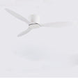 Low Floor Ceiling Fans Only 42 Inch 52 Remote Control Cooling Fans Lamp Design Ceiling Fan With Light White wood Black Color FAN