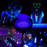 9W Led Black Light Bulb E27 UV 395nm Glow in Dark for Body Paint Club Party Neon Posters Led Blacklight 385-400nm Led Bulb Lamp