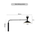 Rotary Wall Lamp Sconce Light  Adjustable Up and Down Lighting For Living Room Bedroom