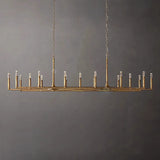 Retro American Old Tree Of 18th Century Copper Crystal LED Chandelier Lustre Suspension Luminaire Lampen For Living Room