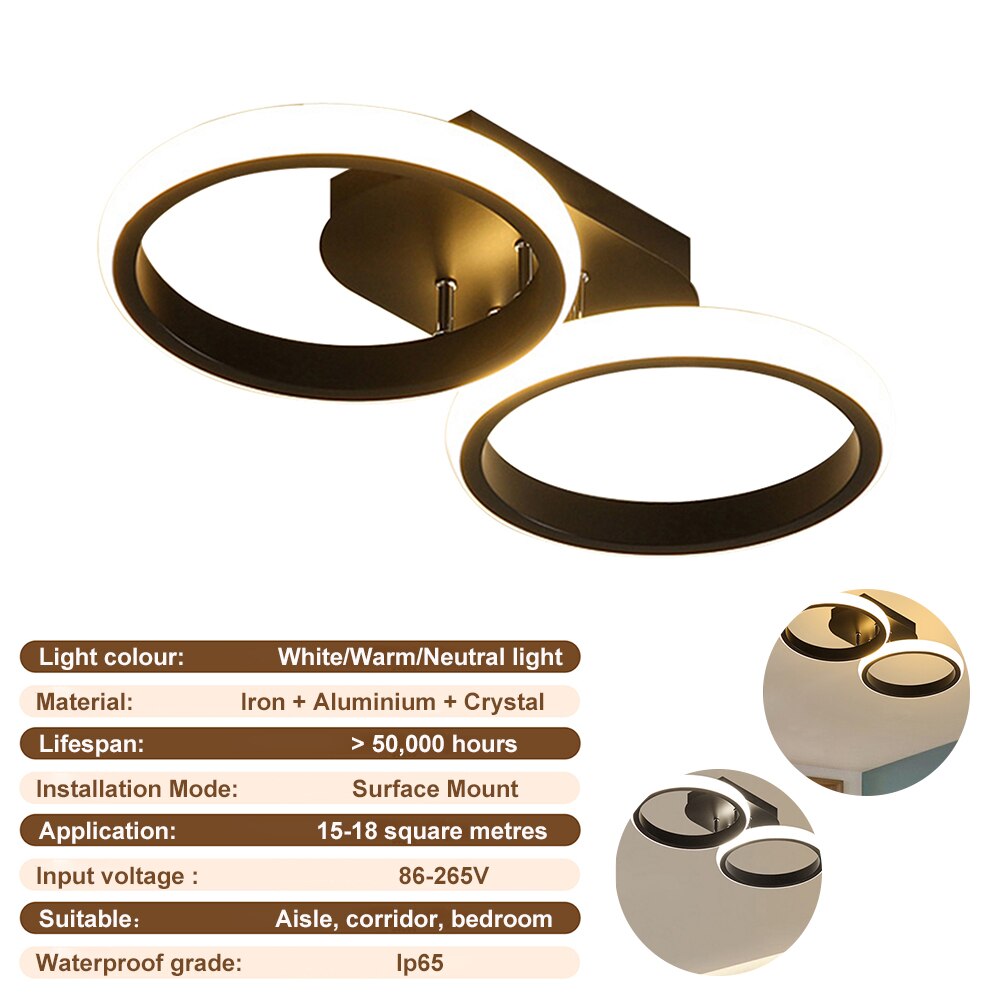 Modern Aisle LED Ceiling Lamp Simple Minimalist Chandelier For Corridor Entrance Attic Indoor Lighting Fixtures Pendant Light