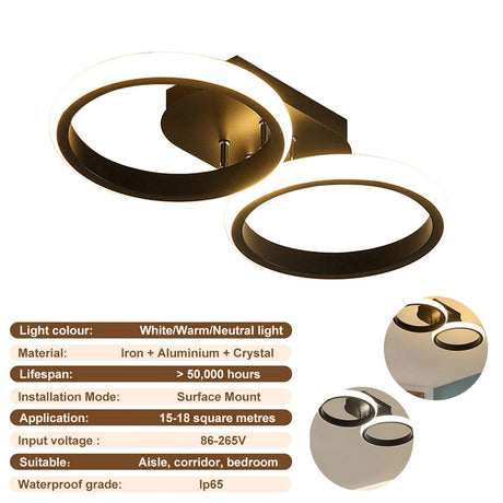 Modern Aisle LED Ceiling Lamp Simple Minimalist Chandelier For Corridor Entrance Attic Indoor Lighting Fixtures Pendant Light