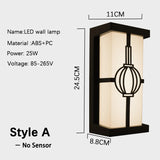 Led Outdoor Wall Light Waterproof IP65 Motion Sensor Led Outdoor Lighting Porch Lights Balcony Garden Lights Outdoor Wall Lamp
