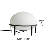 CX379KV 2025 New Modern Creative Denmark Table Lamp Artistic White Glass Ball Desk Light for Bedroom Living Room Lighting