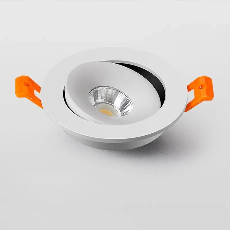 Led Downlight Recessed Ceiling Lamp 5W7W9W12W15W18W Dimmable white black Spot Light 360° Adjustable indoor lighting