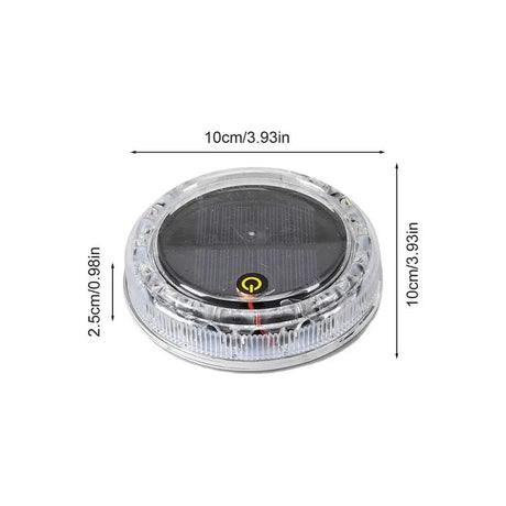 Mini LED Solar Power Car Warning Light Night Security Simulated Alarm Wireless Anti-Theft Caution Lamp Flashing Alarm Lamp Dummy