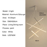 Modern Led Chandeliers Living Dining Room Kitchen Lighting Decor Lustre Pendant Lamp Indoor Duplex Hall Hanging Lights Fixture