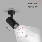 Zoomable LED Surface Spotlight - Adjustable Focus Ceiling Lamp for Retail Stores