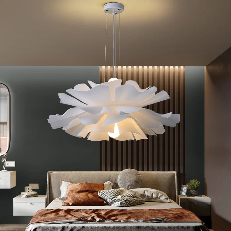 Creative Multi-Layer Acrylic Flower LED Chandelier - Modern Petal Ceiling Pendant Light Fixture for Dining Room, Bedroom & Indoor Decor Centerpiece