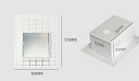 Motion Detect LED Wall Lamp Frameless 3W Step StairCase Recessed Lighting For Home Channel Corridor Hotel Indoor Night Footlight