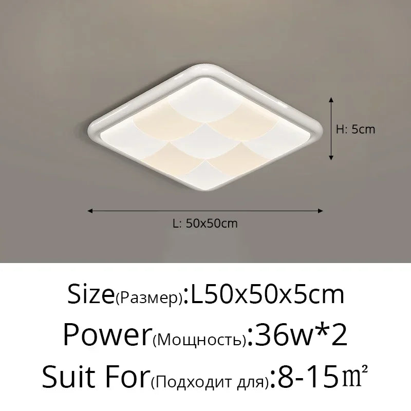 2025 Modern Bedroom Ceiling Lamp LED Chandelier For Living Room Indoor Lighting Fixture Kitchen Lustre Lamp Whole House Lighting