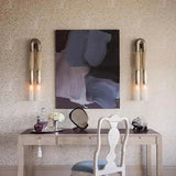 Novelty Wall Lamp Old Gold Silver Black Metal Cloth For Dining Room Bedroom Foyer Aisle Lighting Sconce G9 Bulb White Acrylic