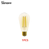 SONOFF B02-F A60/ST64 Smart WiFi LED Bulb E27 Dual-Color Dimmable Light Voice Remote Control With Ewelink APP Alexa Google Home