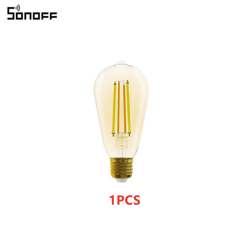 SONOFF B02-F A60/ST64 Smart WiFi LED Bulb E27 Dual-Color Dimmable Light Voice Remote Control With Ewelink APP Alexa Google Home