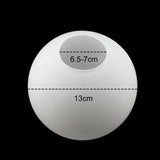 Milky White Glass Globe Lampshade Replacement (10cm–25cm) - Round Light Cover for Pendant & Table Lamps