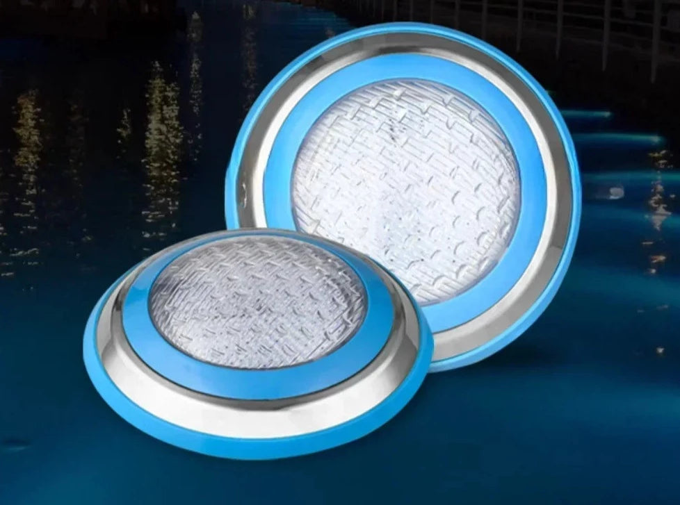 LED Swimming Pool Lamp AC 12V Stainless Steel Water Proof 15W 25W 35W 45W Warm/Cold Light Underwater Remote Control RGB Lamps