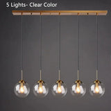 Italian Designer LED Glass Ball Chandelier Ceiling Light for Dining Room Living Room Bedroom - Home Decorative Lighting