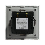 Dimmer Light Switch Rotary Knob Glass Mechanical LED Dimmable Wall Mounted Switches EU Standard Switches