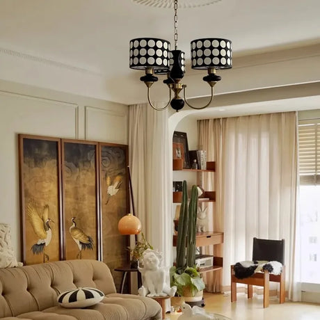 Copper Chandeliers Lamp Lusters Modern For Dining Living Room Hotel Indoor Light Decoration Wrought Iron Chandeliers Lighting