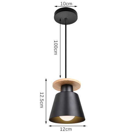 Modern Simple Pendant Lights Wood Nordic E27 Hanging Pendant Lamps Restaurant Bar Living Room Bedside Lighting Fixture Luminaire