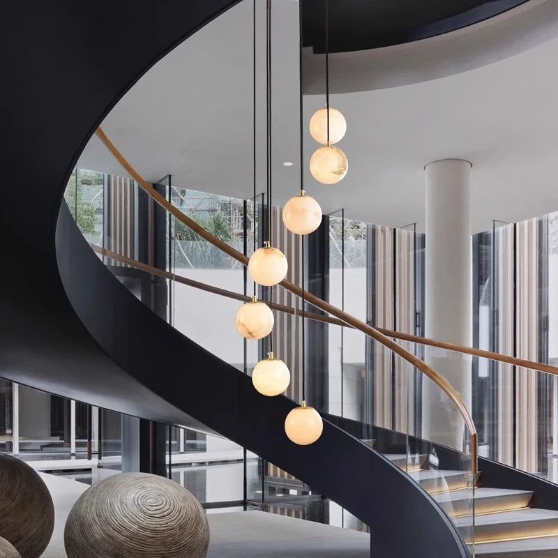 Modern Stair chandelier Pendant lights indoor lighting Ceiling lamp hanging light led Chandeliers for living room indoor lightin