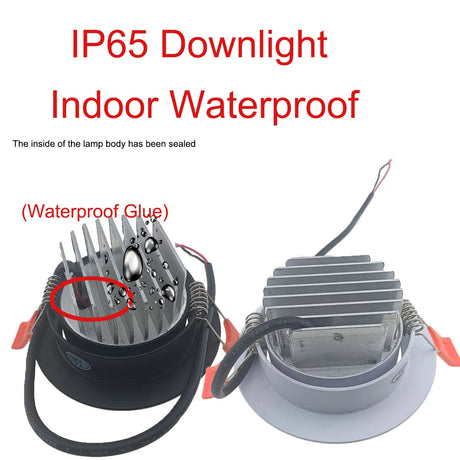 Built-in Led Spots 220v 110V Waterproof LED Downlight IP65 Kitchen 7W 9W 12W 15W 18W Outdoor IP67 Light Recessed Ceiling Lamp