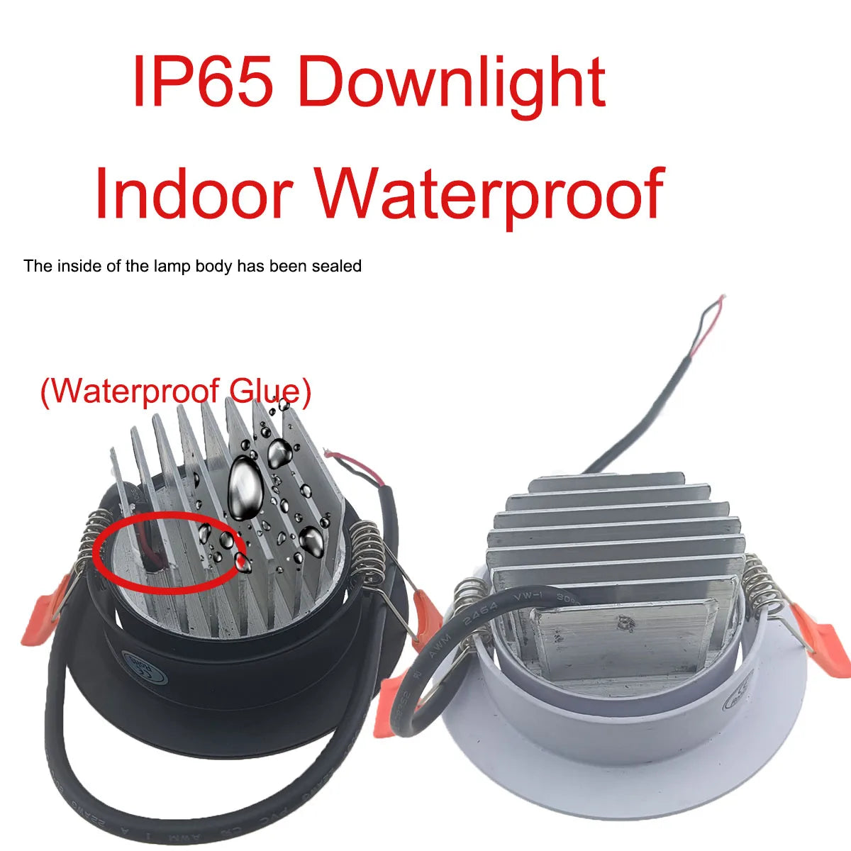 Built-in Led Spots 220v 110V Waterproof LED Downlight IP65 Kitchen 7W 9W 12W 15W 18W Outdoor IP67 Light Recessed Ceiling Lamp
