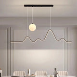 Modern Minimalist Moon Pendant Light with Adjustable Cords Indoor Decor Lamp for Dining Tables Bar Counters and Living Rooms
