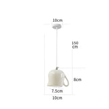 Ceramic Led Pendant Light Modern Tea Cup Teapot Hanging Lamp Kitchen Dining Room Lights Bar Cafe Home Decor Lighting Fixtures