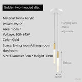 Nordic Long Chandelier Staircase Hanging Lamp Minimalist Gold or Black Kitchen Bedroom Living Room Light Penthouse Pendent Lamp