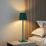 Wireless Rechargeable LED Table Lamp with Touch Stepless Dimming - Portable Cordless Desk Light for Bedside, Hotel & Bar Decor