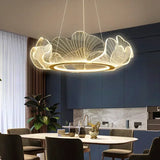 Modern Petal Pendant Light Ring Highlight Acrylic Restaurant Bedroom Decorativos Deluxe Design Living Room Hanging Lamp Fixtures