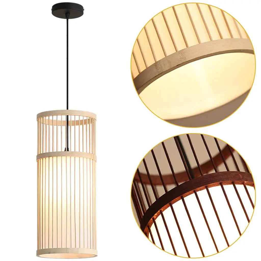 Modern Pendant Light ,Hanging Fixture , Hand-Woven Luminaires Chandelier for Living Room Balcony Dining Room Restaurant Decors