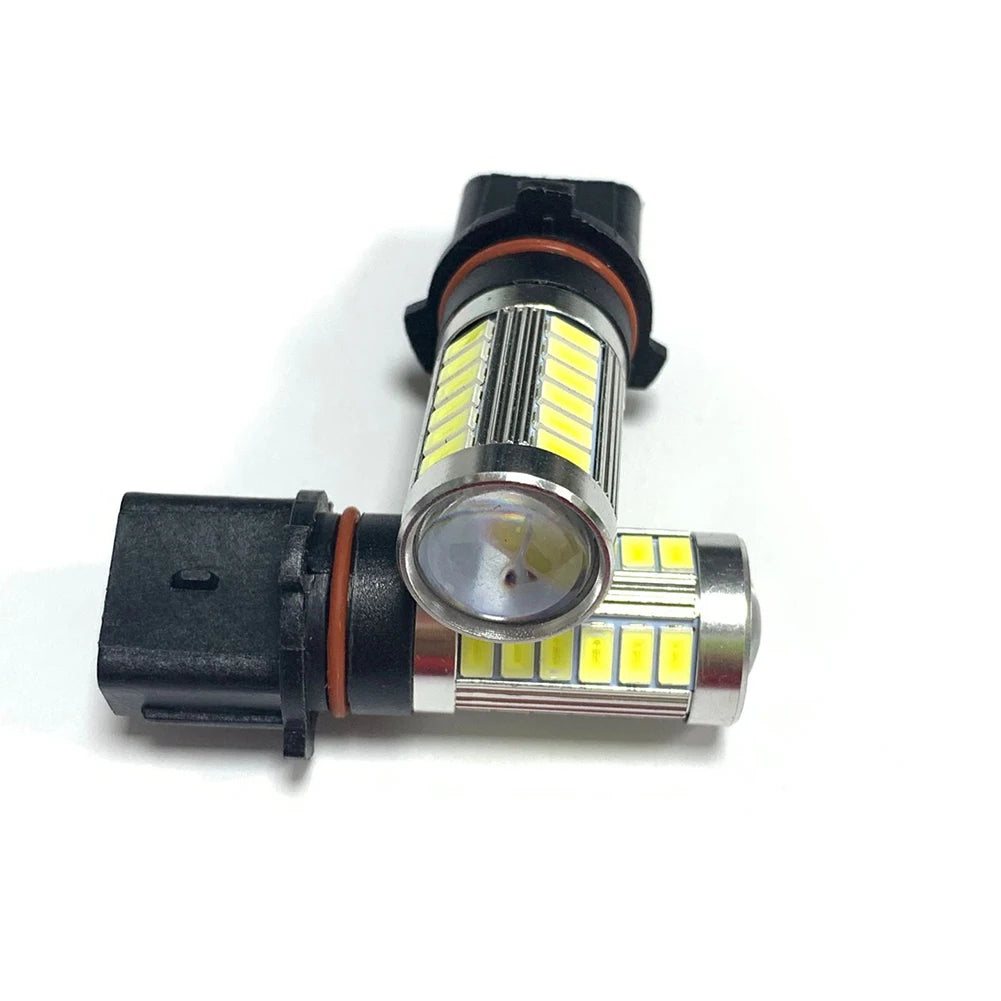 2x P13W White LED Bulb Fog Daytime Running Light DRL For A4 B8 For Toyota For BWM For Benz 12v 9w LED Fog Lights Replacement