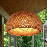 2026 Bamboo Pendant Lamps Hand Knitted Chinese Style Weaving Hanging Lamps 26cm Restaurant Home Decor Lighting Fixtures HOT