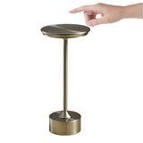 New Aluminum Alloy Table Lamp Shades LED Rechargeable Table Lights for Bar Living Room Reading Book USB Charging Home Decors