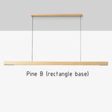 Nordic Solid Wooden Pendant Lighting LED Lamps for Dining Living Room Kitchen Office Shop Long Hanging Indoor Lighting Fixtures