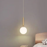 Modern Chandelier Glass Ball LED Pendant Lights Bedroom Decor Dining Room Bedside Hanging Lamp Kitchen island Fixturs Lustre