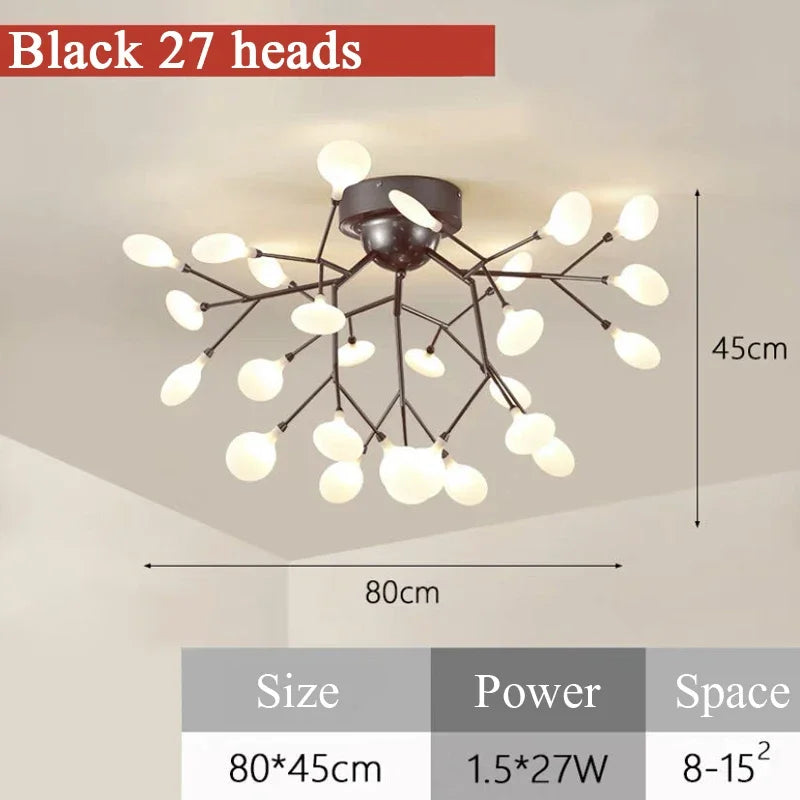 Led Chandelier Firefly Ceiling Lights Plafonnier Led Lights Plafonnier Home Living Room Kitchen Decor Dekoration Home Salon