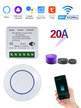 Tuya WiFi Smart Switch 16A - RF 433MHz Remote Relay Receiver Kit