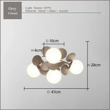Modern Full Spectrum Ceiling Light - Colorful Bubble Lamp for Living Room