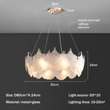 Modern Luxury Lustre Led Glass Chandelier Living Dining Room Circle Pendant Lights Indoor Decoration Home Hanging Lamps Luminair